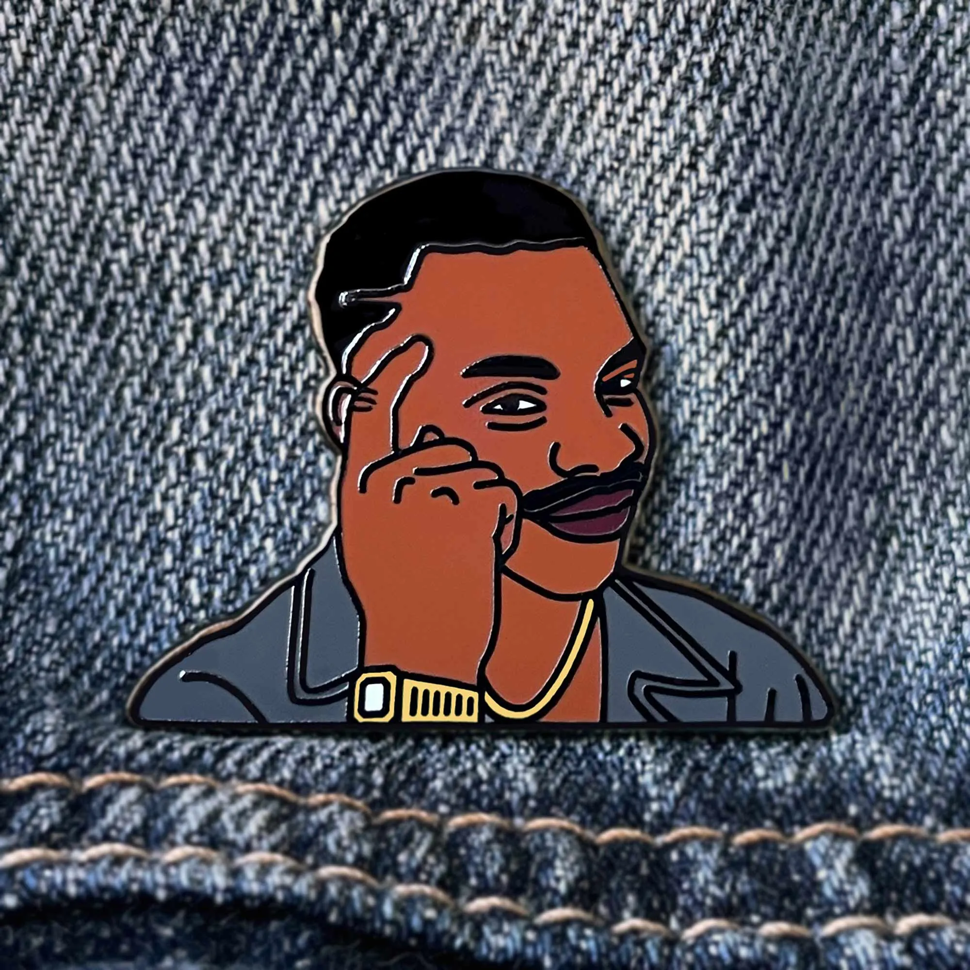 Roll Safe Smart Thinking Meme Lapel Enamel Pin