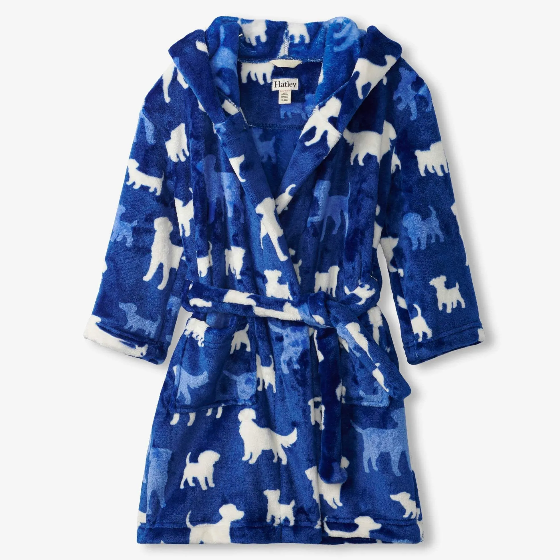 Silhouette Pups Fleece Robe
